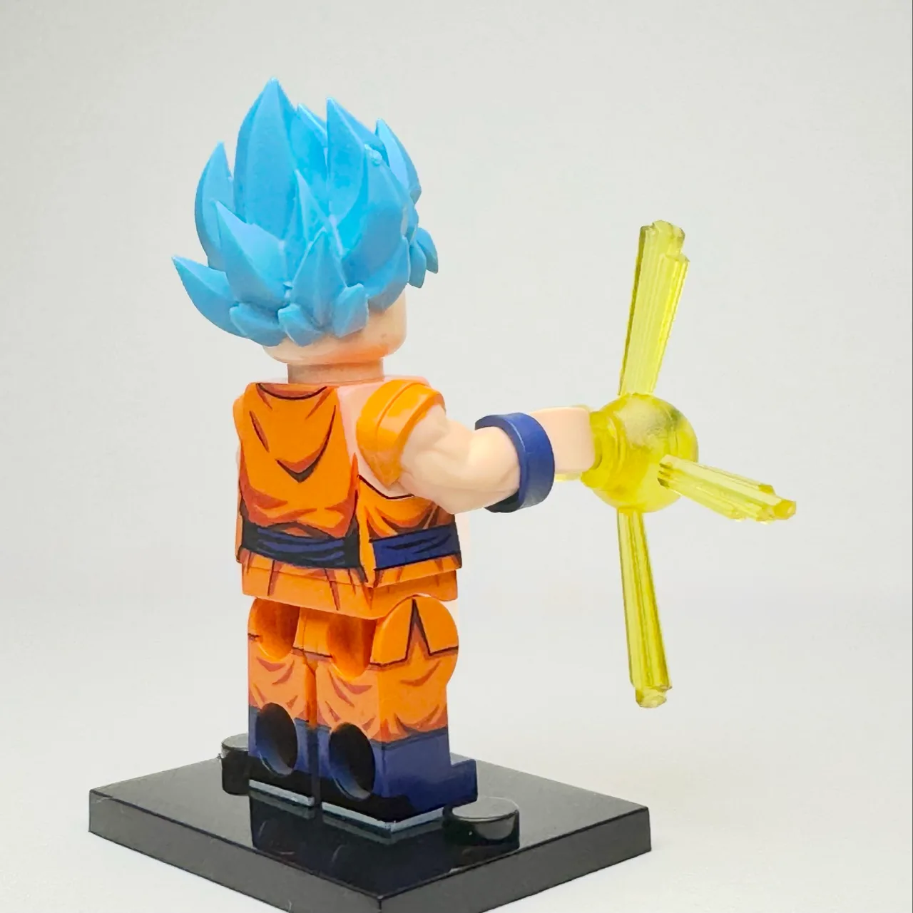 Dragonball Anime - Goku (SSG) Blue Custom Brick Minifigure – photo 3
