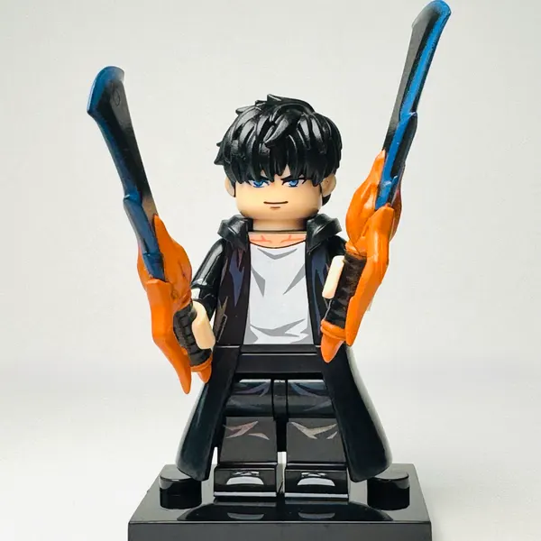 Solo Leveling - Sung Jinwoo Custom Brick Minifigure (3021)