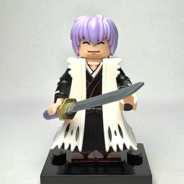 Bleach Anime - Gin Ichimaru Custom Brick Minifigure