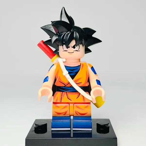 Dragonball Anime - (Goku) Custom Brick Minifigure