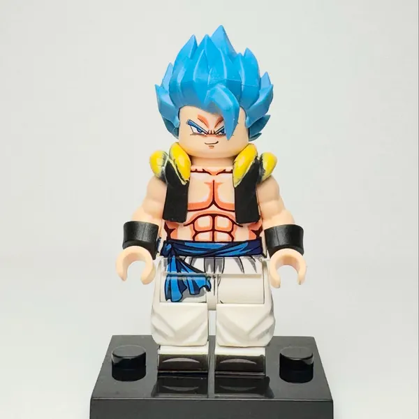 Dragonball Anime - Gogeta (SSGSS) Custom Brick Minifigure