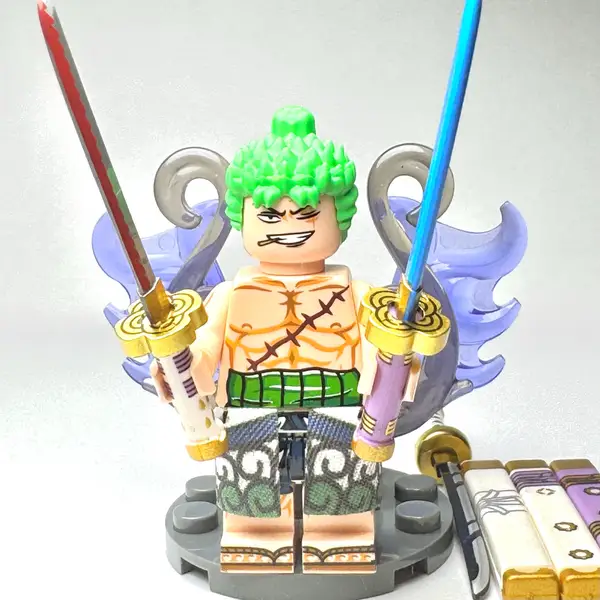 Roronoa Zoro - One Piece Anime Custom Brick Minifigure (057)
