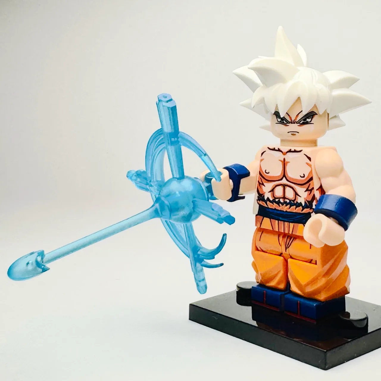 Dragonball Anime - Goku (Ultra Instinct) Custom Brick Minifigure – photo 2