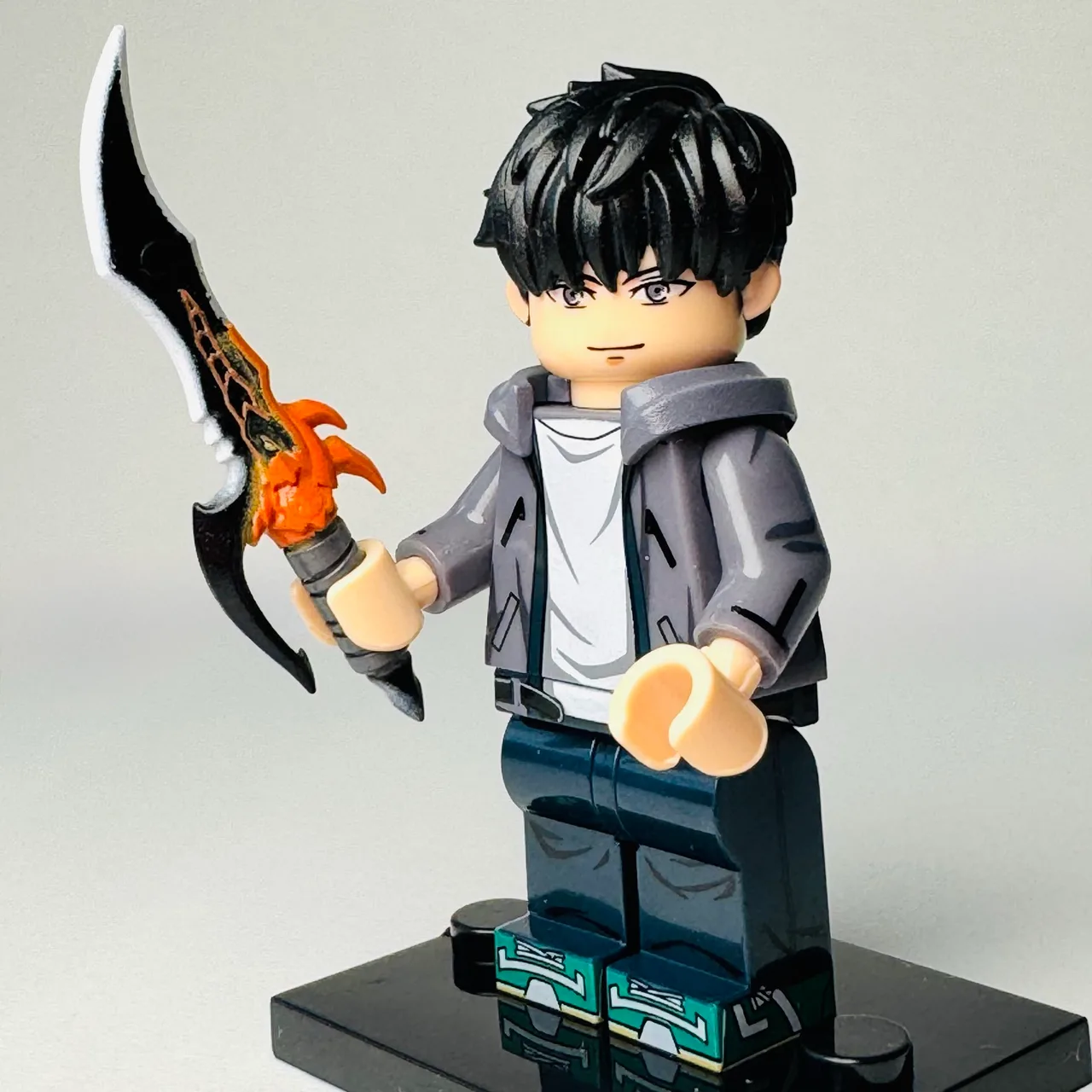 Solo Leveling - Sung Jinwoo Custom Brick Minifigure (3029) – photo 2