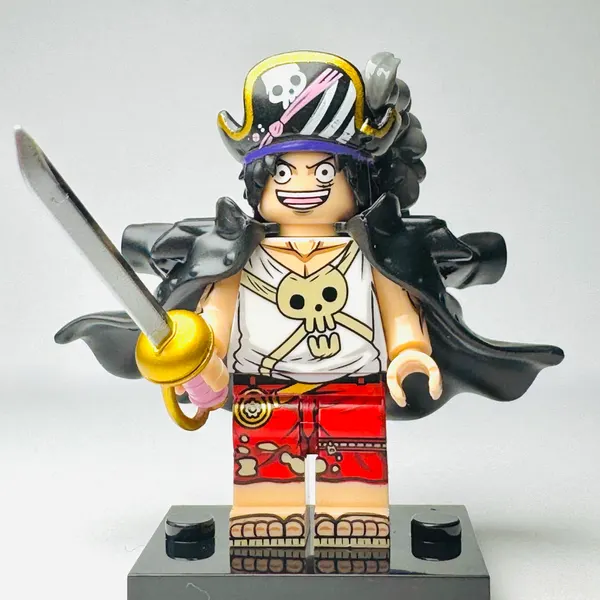 Monkey D. Luffy - One Piece Custom Brick Minifigure (2070)