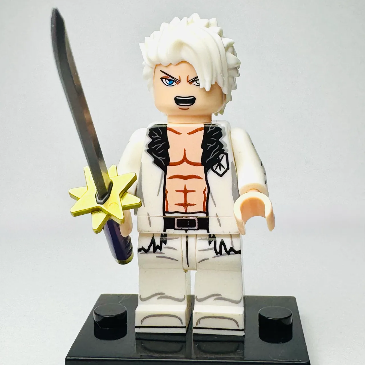 Bleach Anime - Toshiro Hitsugaya Custom Brick Minifigure – photo 2