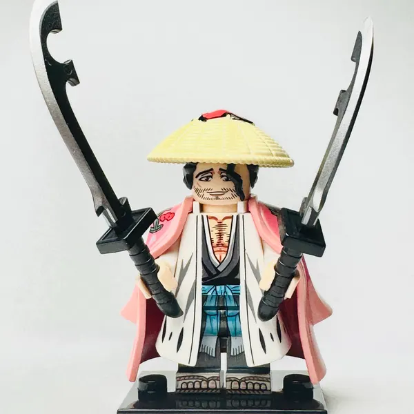 Bleach Anime - Shunsui Kyoraku Custom Brick Minifigure