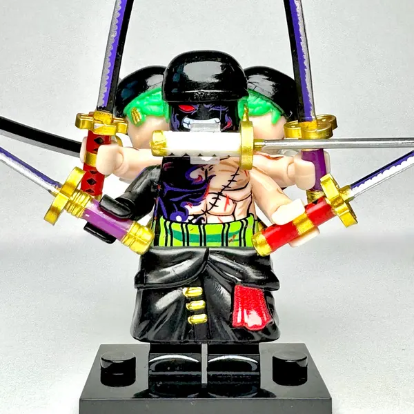 Roronoa Zoro - One Piece Anime Custom Brick Minifigure (661)