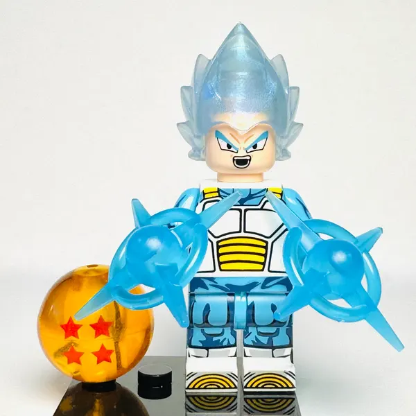 Dragonball Anime - Vegeta Custom Brick Minifigure