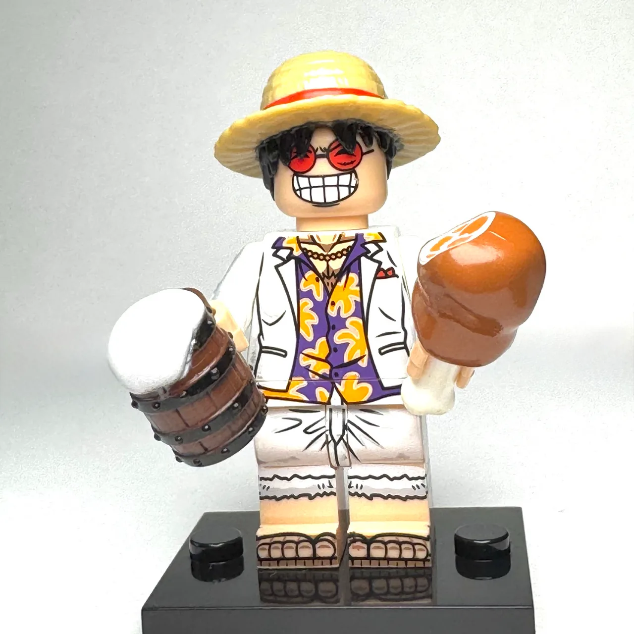 Monkey D. Luffy - One Piece Cistom Brick Minifigure (2078) – photo 4