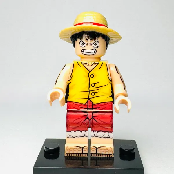 Monkey D. Luffy - One Piece Custom Brick Minifigure (2044)